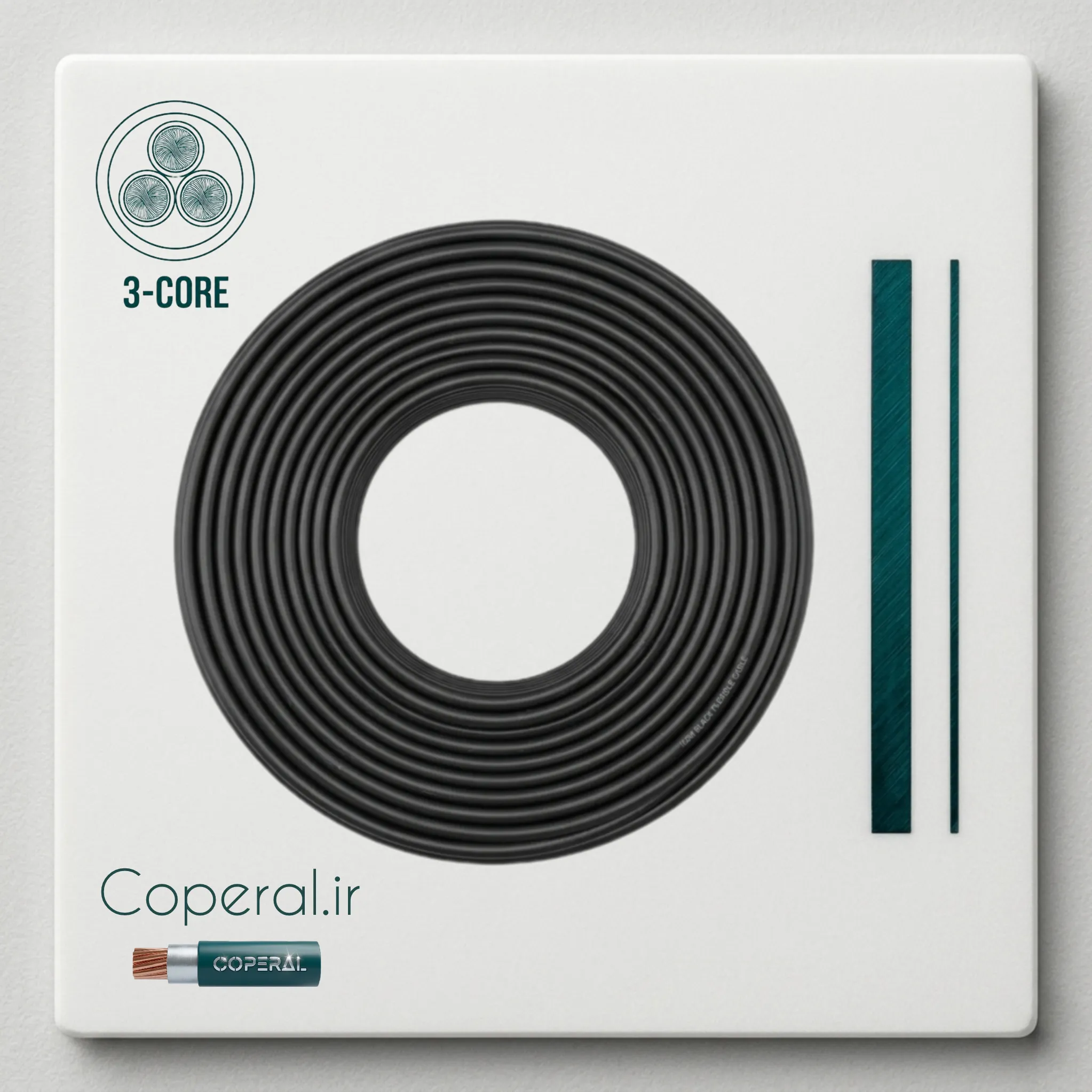 کابل 3 در 120 بعلاوه 7۰ افشان کد cs-3*120+7۰ma